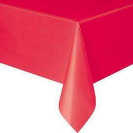 Plain Red Rectangle Tablecover