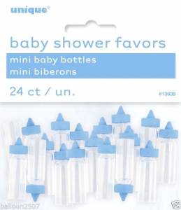 Mini Blue baby bottles - 24PK