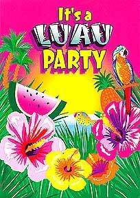 Luau Party Invites