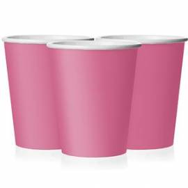 Plain Hot Pink Cups