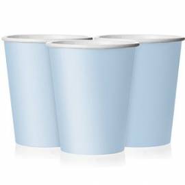 Plain Baby Blue Cups
