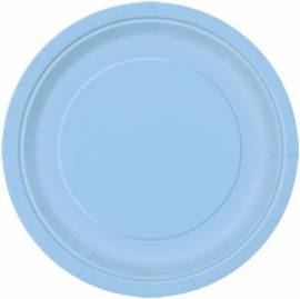 Plain Baby Blue Plates