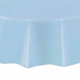 Plain Baby Blue Round Tablecover