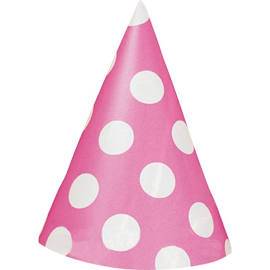 Hot Pink Polka Dot Hats