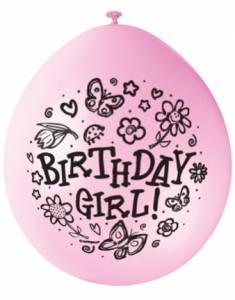 Birthday Girl Airfill Balloons