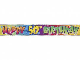 Happy 50th Birthday banner