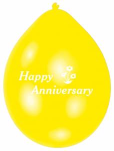 Happy Anniversary Balloons - 10PK