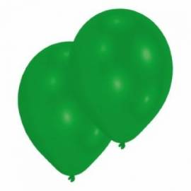10 Green Balloons