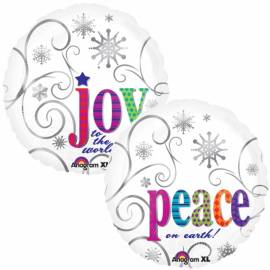 Peace and joy foil