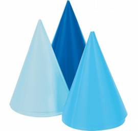 Blue Mini Cone Hats