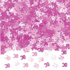 30th pink confetti