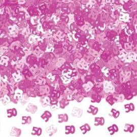 50th Pink Confetti