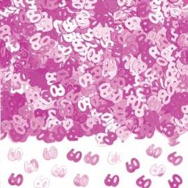60th Pink Confetti