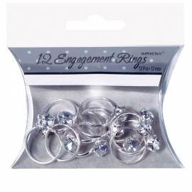 Engagement rings confetti