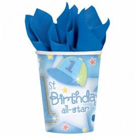1st Birthday all star cups