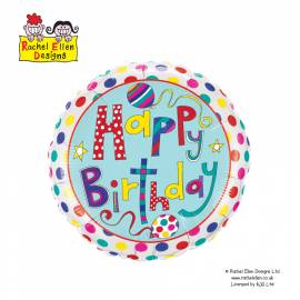 Rachel Ellen Happy Birthday Foil Balloon
