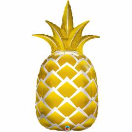 44" Golden Pineapple Foil Balloon