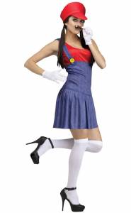 Red Pretty Plumber Costume
