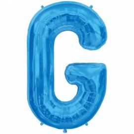 Letter G blue foil