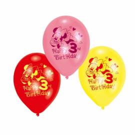 Minnie Age 3 Balloons