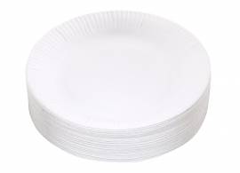 100 White Paper Party plates