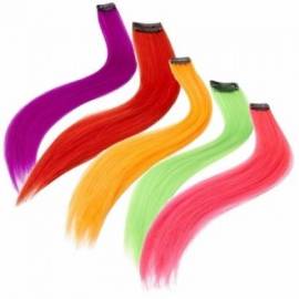 Neon Red Hair Extensions