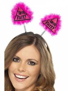 Pink Hen party Warning Boppers