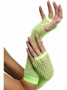 Fishnet gloves green