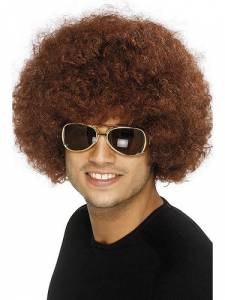 Funky Afro Brown Wig