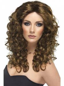 Brown Glamour Wig Curly