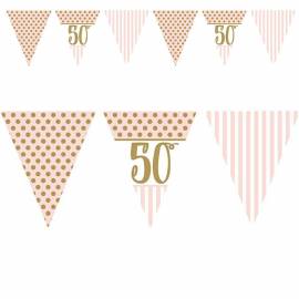 Pink Chic Age 50 Bunting