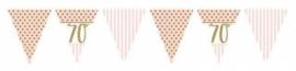 Pink Chic Age 70 Bunting