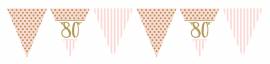 Pink Chic Age 80 Bunting