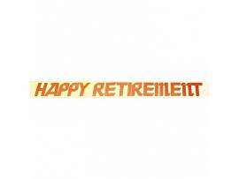 Retirement Banner silver/red