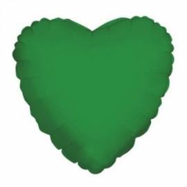 Green Heart Foil Balloon