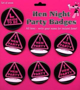Hen Night Party Badges*