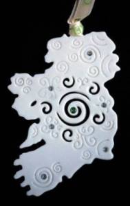 Map of Ireland Porcelain Decora