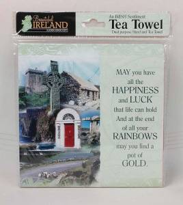 Happiness and luck Tea-towel