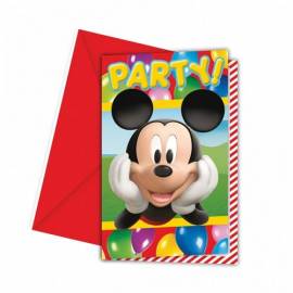Mickey Mouse Party Time Invites