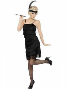 Black Fringe Flapper Costume