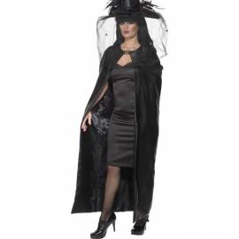 Deluxe Black Witches Cape