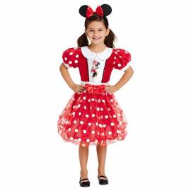 Kids Red Glitz Minnie Costume