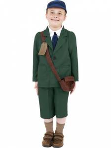 Kids World War 1 Evacuee Boy Costume