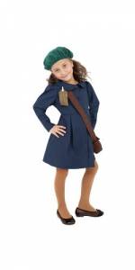 Kids World War 1 Evacuee Girl Costume