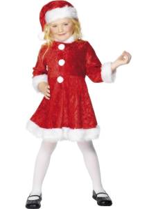 Kids Mini Miss Santa Costume