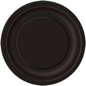 Plain Black Plates