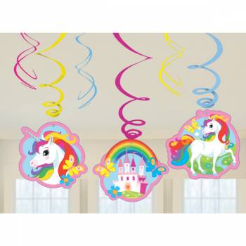 Unicorn Swirl Decorations